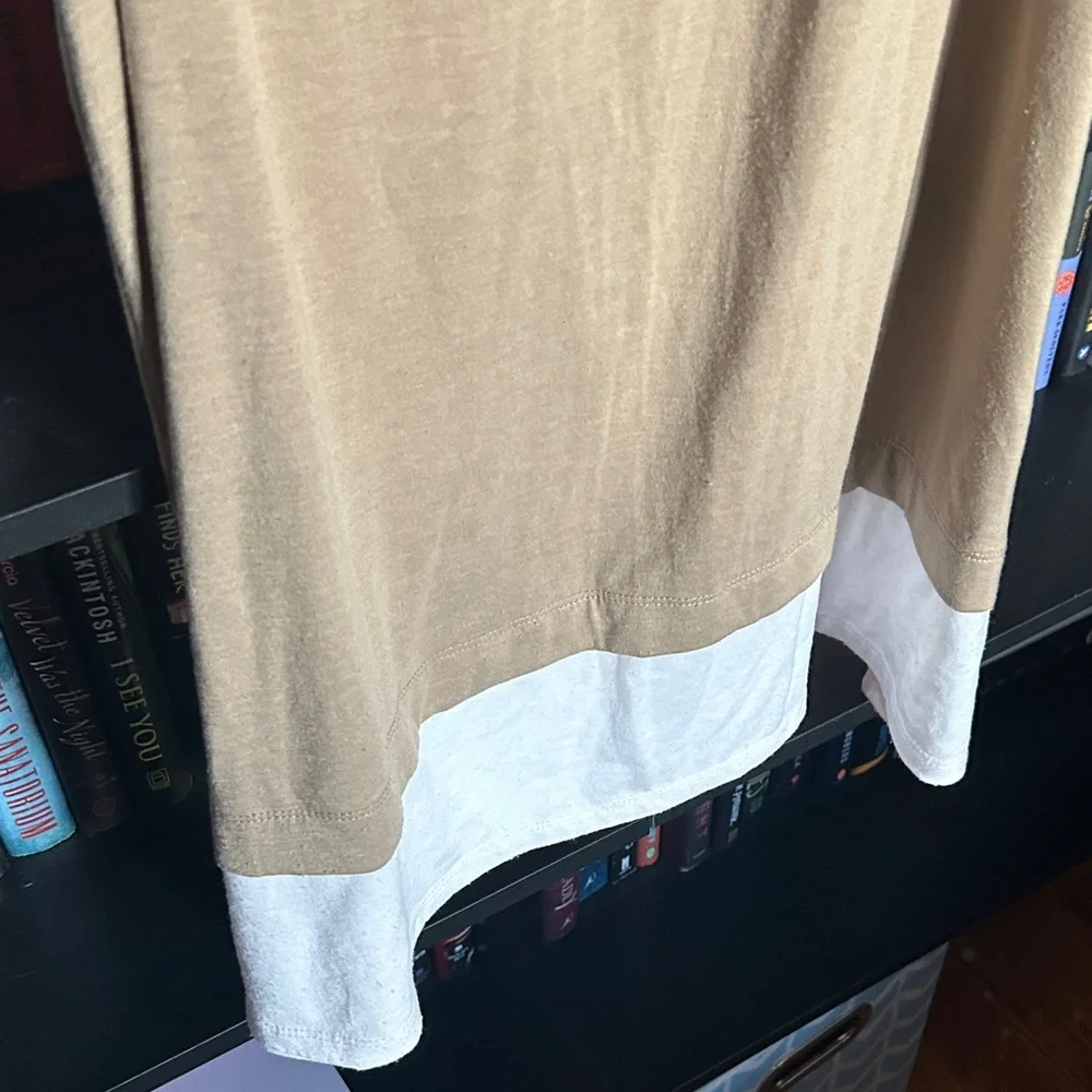 Simply Noelle Tan and White Tank Top - Picture 2 of 3